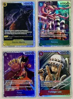 One Piece OP-14 ALL SR SECRET RARE LOT X14 NAMI TRAFALGAR LAW GECKO MORIA FOXY - Image 2