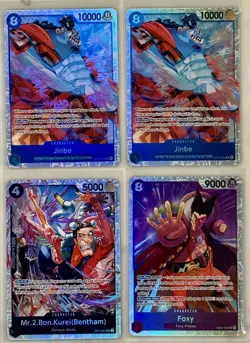 One Piece OP-14 ALL SR SECRET RARE LOT X14 NAMI TRAFALGAR LAW GECKO MORIA FOXY - Image 3