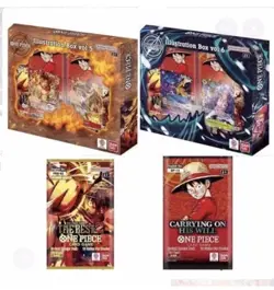 One Piece TCG Illustration Box Vol.5 And Vol.6 W/ Promo OP-13 And PRB-02 Packs - Image 1