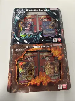One Piece TCG Illustration Box Vol.5 And Vol.6 W/ Promo OP-13 And PRB-02 Packs - Image 2