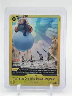 YOU'RE THE ONE WHO SHOULD DISAPPEAR 2024 ONE PIECE RARE ALT ART Q5690 - Image 1