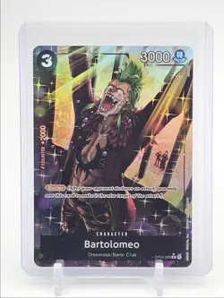 BARTOLOMEO 2023 ONE PIECE KINGDOMS OF INTRIGUE RARE ALT ART OP04-089 Q5690 - Image 1