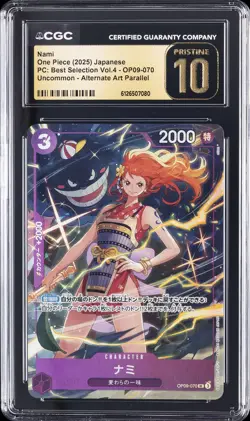 2025 ONE PIECE JAPANESE PC: BEST SELECTION VOL. 4 #OP09-070 NAMI CGC 10 PRISTINE - Image 1