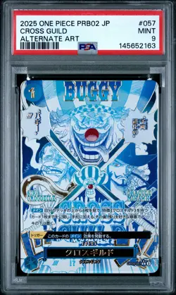2025 ONE PIECE JAPANESE PRB02-PREMIUM BOOSTER ALT ART #057 CROSS GUILD PSA 9 - Image 1