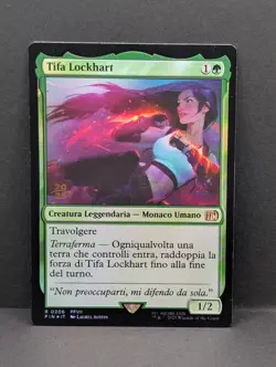 Tifa Lockhart FOIL MTG Magic Gathering FFVII Final Fantasy 7 Prerelease ITALIAN - Image 1