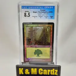 MTG - Invasion - Forest - Foil - Graded - CGC 8.5 - Image 1