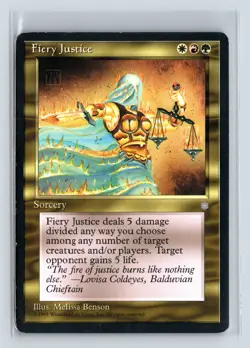 FIERY JUSTICE - MTG Magic the Gathering Card - Ice Age - Rare - Image 1