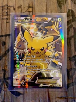 Pikachu EX Black Star Full Art Promo XY124 2016 Pokemon Card - Image 1