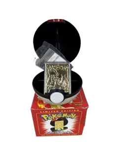Charizard Pokemon 23K Gold Plated Trading Card 1999 Burger King Pokeball - OPEN - Image 1