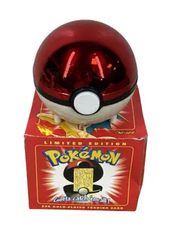 Charizard Pokemon 23K Gold Plated Trading Card 1999 Burger King Pokeball - OPEN - Image 2