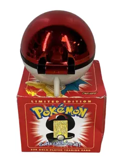 Charizard Pokemon 23K Gold Plated Trading Card 1999 Burger King Pokeball - OPEN - Image 3