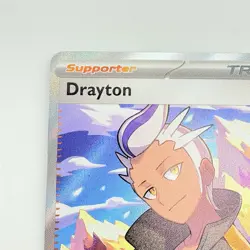Pokemon Trainer Drayton 232/191 Surging Sparks Full Art Rare TCG Card 2024 NM - Image 3