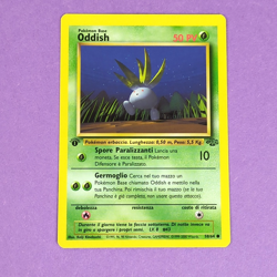 Pokemon Oddish 58/64 - ITALIAN 1st Edition Jungle WOTC - Never Played NM/M - Image 2