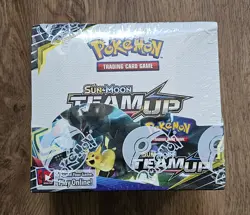 Pokemon Sun & Moon Team Up Booster Box 36 Packs- FACTORY SEALED - Image 1