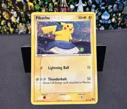 2007 Vintage Pokemon Pikachu 12/17 - Pop Series 5 w/ Holo Swirl 🌀 - Image 1