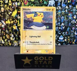 2007 Vintage Pokemon Pikachu 12/17 - Pop Series 5 w/ Holo Swirl 🌀 - Image 2