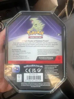 Pokemon TCG: Triple Whammy Collectors Tin Tyranitar - New - Image 2