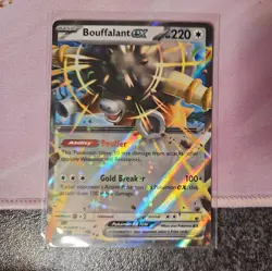Bouffalant EX 077/086 WHT SV11W White Flare Double Rare Holo Pokemon TCG English - Image 1