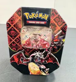 POKEMON FACTORY SEALED SCARLET & VIOLET PALDEAN FATES SHINY CHARIZARD SMALL TIN - Image 2