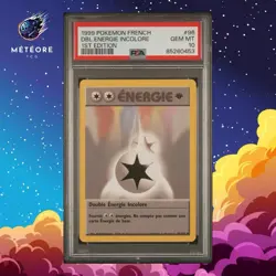 Carte Pokemon Double Energie Incolore 96/102 PSA 10 Edition 1 Set de base FR - Image 1