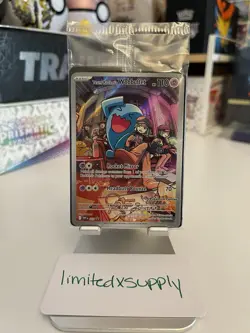 NEW Pokemon Center Exclusive Destined Rivals Team Rocket's Wobbuffet 203 Promo - Image 1