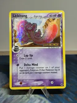 Lickitung 19/101 EX Dragon Frontiers Delta Species Stamped Reverse Holo Pokemon - Image 1