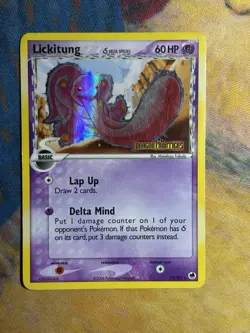 Lickitung 19/101 EX Dragon Frontiers Delta Species Stamped Reverse Holo Pokemon - Image 2