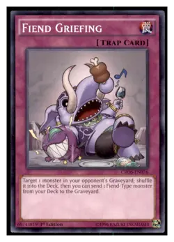 Yugioh Fiend Griefing #CROS-EN076 Crossed Souls LP - Image 1