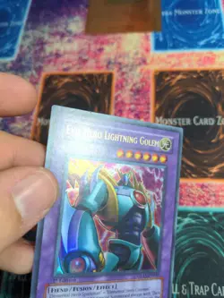 Yu-Gi-Oh! Evil Hero Lightning Golem GLAS-EN039 1st Edition Ultra Rare NM/LP - Image 3