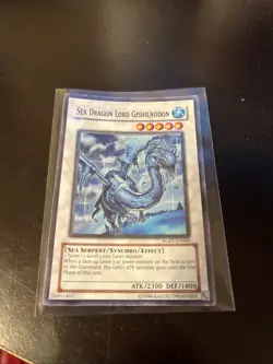 Sea Dragon Lord Gishilnodon RGBT-EN044 Super Rare Yu-Gi-Oh (1996) - Image 1