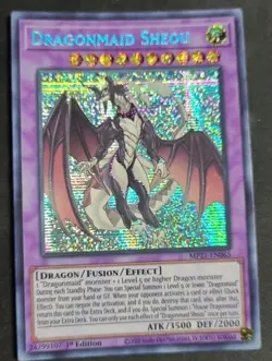 Yu-Gi-Oh! Dragonmaid Sheou MP21-EN065 Prismatic Secret Rare 1st Edition NM - Image 1