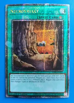 MP Yugioh Necrovalley RA04-EN122 Quarter Century Secret Rare 1st Edition - Image 1