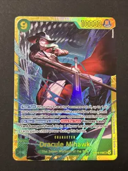 Dracule Mihawk OP14-119 SEC The Azure Sea’s Seven One Piece NM - Image 1