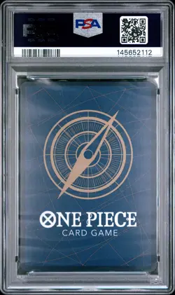 2025 ONE PIECE JAPANESE OP11-A FIST OF DIVINE SPEED #005 LUFFY-TAROU PSA 9 - Image 2