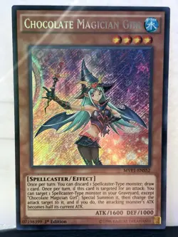 Yugioh! Chocolate Magician Girl MVP1-ENS52 Secret Rare 1st Edition NM - Image 1