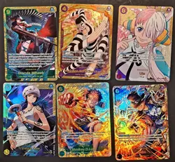 One Piece SEC cards Lot Of 6 English NM Sabo LP - Image 1