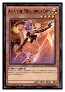 Yugioh Aria the Melodious Diva #MP15-EN070 2015 Mega-Tins Mega Pack LP - Image 1