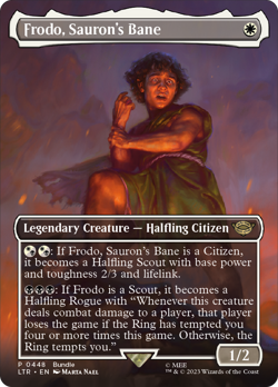 Frodo, Sauron's Bane (Promo) FOIL PROMO PLD White Rare MTG CARD ABUGames - Image 1
