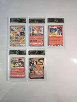 OCD Pristine 10 Simplified Chinese Charizard V Full Art Holo Card Lot*5 JL89 - Image 1