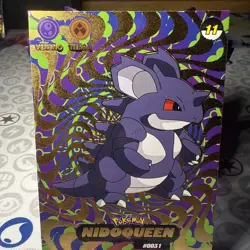 Shadow Box hit Crystal Card Collection Nidoqueen NON-TCG Pokemon Card Nintendo - Image 2