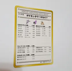 Pokemon TCG Japanese Vending Machine Card Recommended Deck List No 01- Near Mint - Image 2