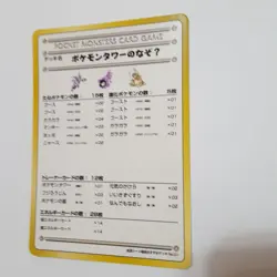 Pokemon TCG Japanese Vending Machine Card Recommended Deck List No 01- Near Mint - Image 3