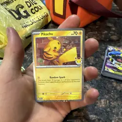 Pokemon TCG Pikachu Promo Stamped Holo Card Pokemon Day 2025 051/162 - Image 1