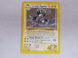 Pokemon LT. SURGE'S MAGNETON Card GYM HEROES Set 8/132 Holo Rare - Image 1