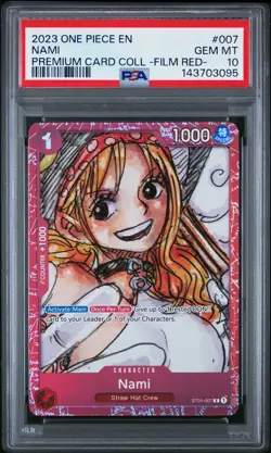 2023 ONE PIECE PREMIUM CARD COLLECTION ONE PIECE FILM RED #007 NAMI PSA 10 - Image 1