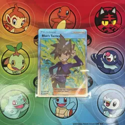 Pokemon TCG Blue's Tactics Holo Full Art Ultra Rare Card 231/236 Unified Minds - Image 1