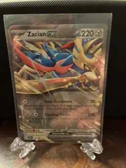 Zacian ex 198 Sv: Scarlet & Violet Promo Cards Holo NM Pokemon - Image 1