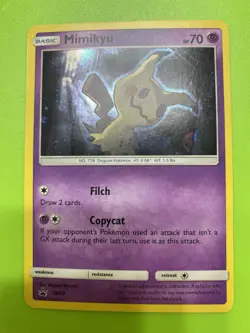 Mimikyu Pokemon TCG SM99 SM Promo Holo Basic 70 HP English Card - Image 3