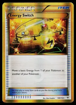 Pokemon Card - Energy Switch Roaring Skies 109/108 Secret Rare - Image 1