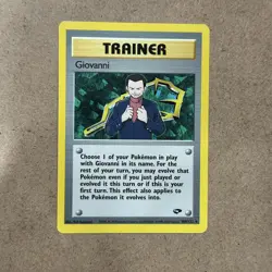 Pokemon Card - Giovanni Gym Challenge 104/132 Non Holo Rare NM - Image 1